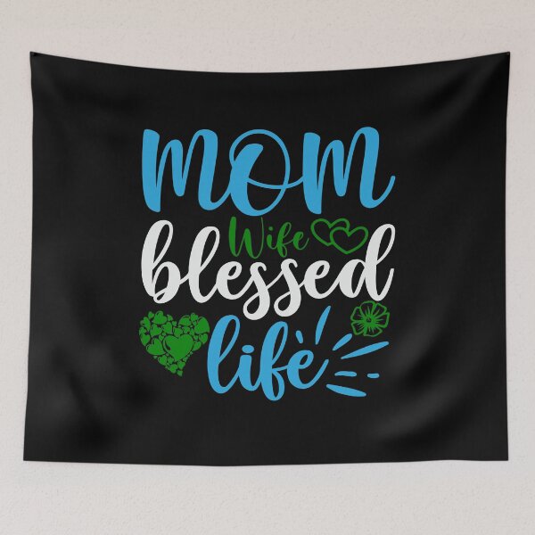 Item preview, Mom Wife Blessed Life designed and sold by TshirtStoreBD24.