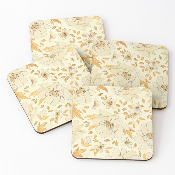 Item preview, Handmade Painted Seamless Pastel Yellow Colors Sunflowers Pattern designed and sold by digoarpi.