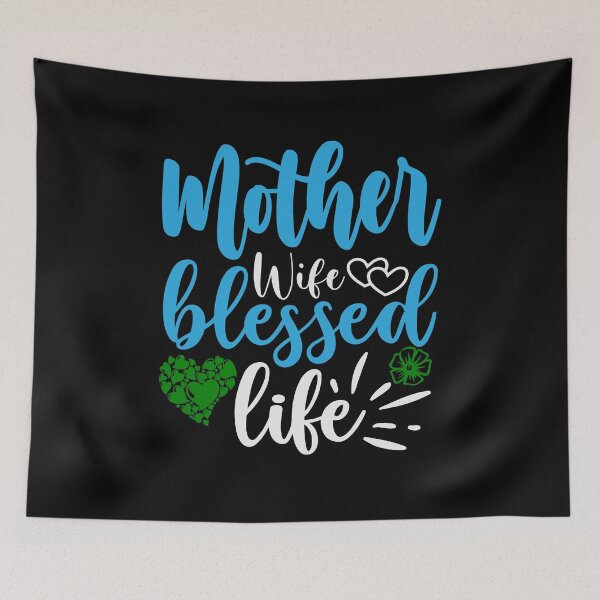 Item preview, Mother Wife Blessed Life designed and sold by TshirtStoreBD24.
