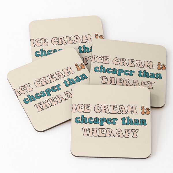 Item preview, Ice cream is cheaper than Therapy  designed and sold by VintagePrada.
