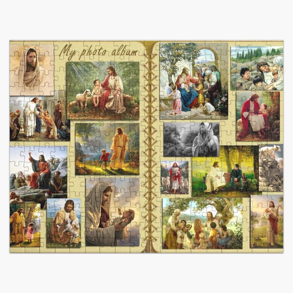 Item preview, God Jesus Board Game Jigsaw Puzzle, print on canvas painting designed and sold by Anaconda23.