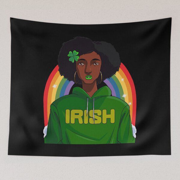 Item preview, African American Black Leprechaun St. Patrick's Day designed and sold by Nosek1ng.