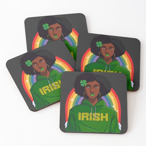 Item preview, African American Black Leprechaun St. Patrick's Day designed and sold by Nosek1ng.