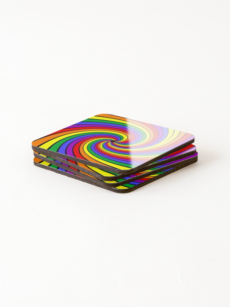 Thumbnail 4 of 5, Coasters (Set of 4), Rainbow Array 66 designed and sold by rainbowarray.