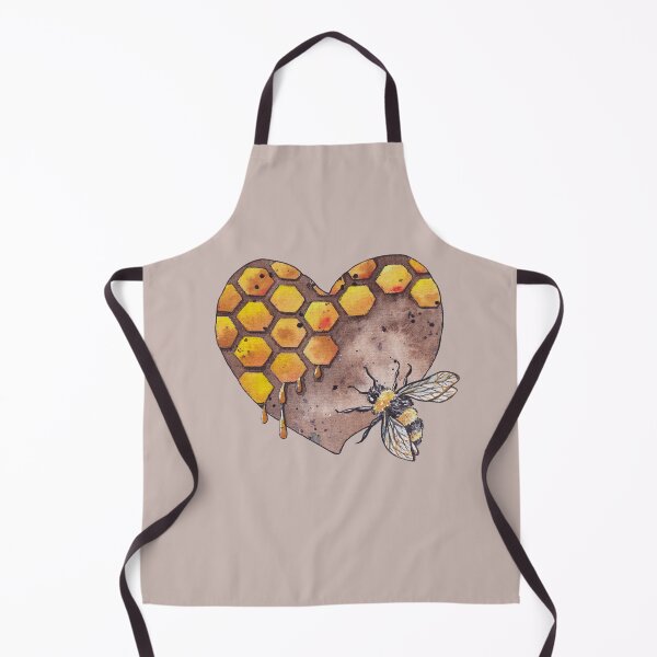 Item preview, Cute Honey Heart And Bee In Watercolor designed and sold by Oirabot.