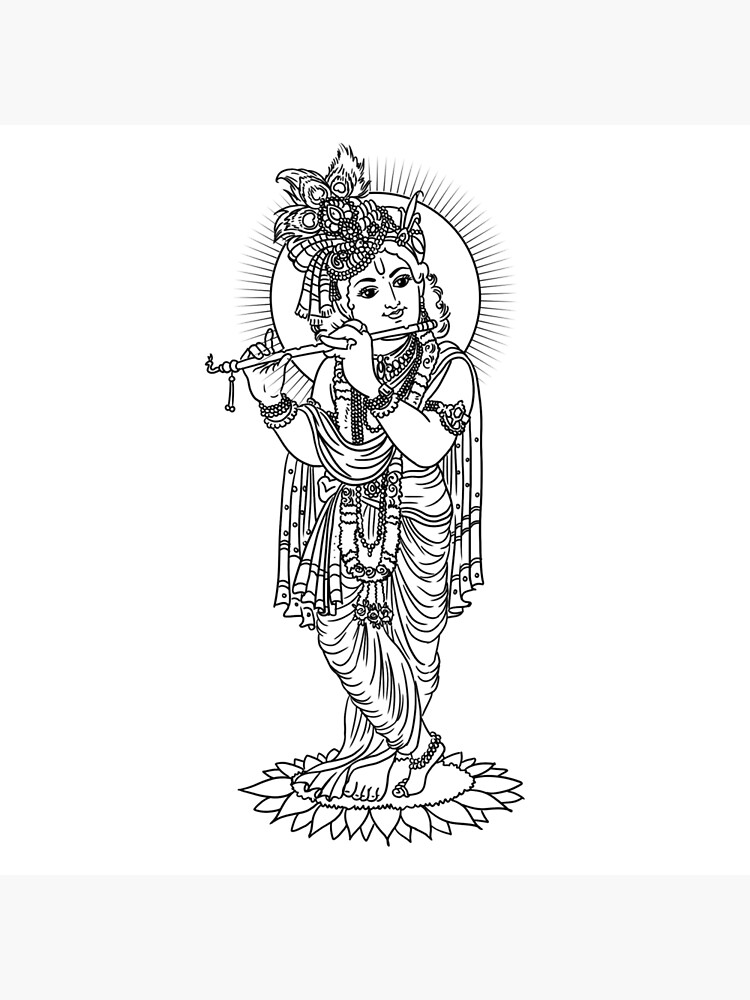Flute Drawing Lord Krishna  Lord Krishna Line Art  2097x2400 PNG Download   PNGkit