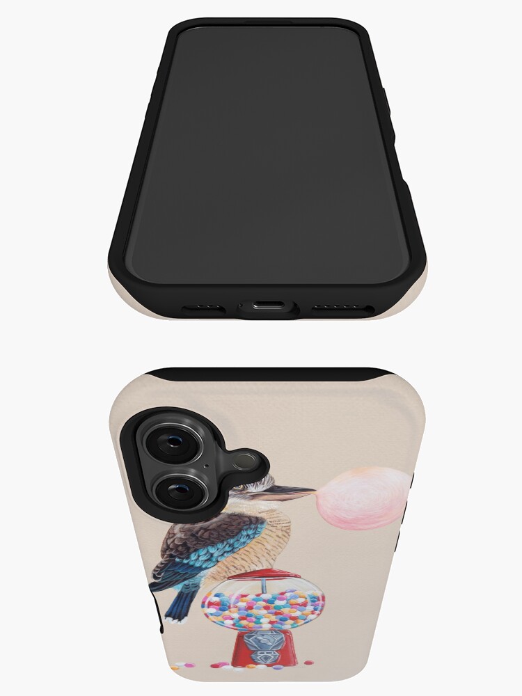 Thumbnail 3 of 4, iPhone Case, Bird gumball machine Kookaburra designed and sold by Ruta.