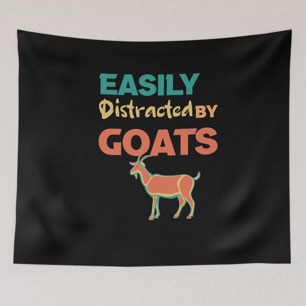 Item preview, Easily Distracted By Goats funny goat lover, goat lover gifts women and girls designed and sold by LANANIL.