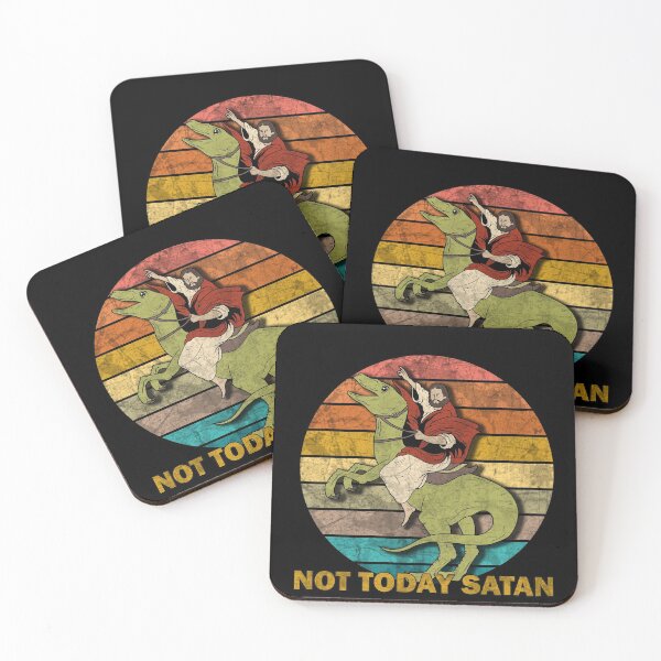 Item preview, Jesus on a Raptor - Not today Satan designed and sold by ValentinaHramov.