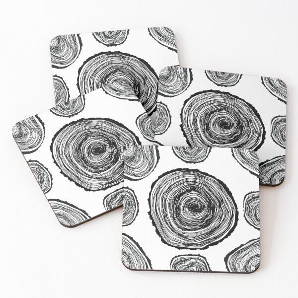 Item preview, Cross-section of a tree seamless pattern hand draw. Tree rings hand draw seamless vector pattern. designed and sold by Kizuneko.