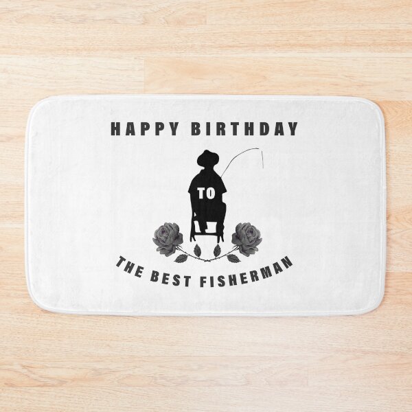 Item preview, fisherman happy birthday present designed and sold by Dingy Designs.