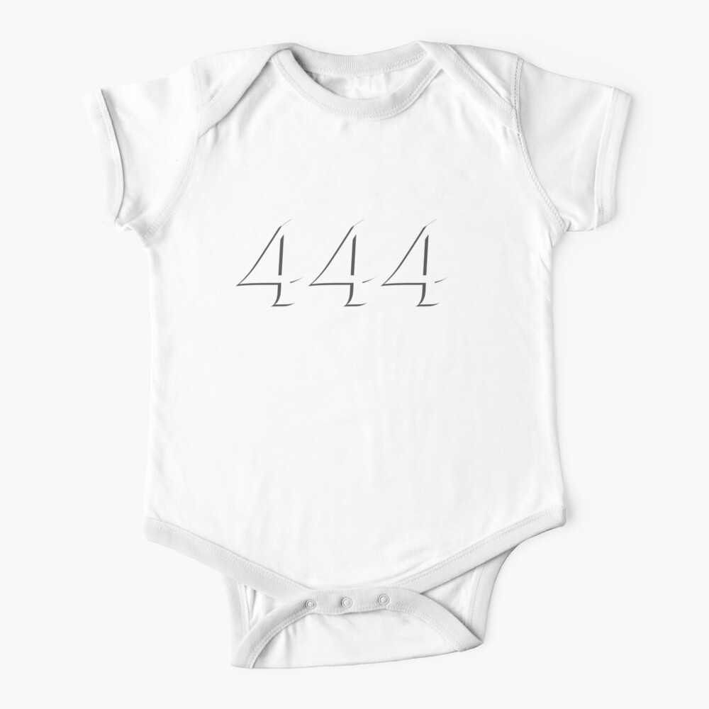 444 Angel Number Baby One Piece By Gloriasd14 Redbubble