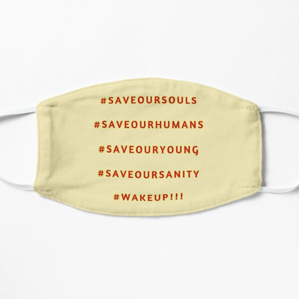 Save Our Souls - The Distress Signal Of A Sinking Ship Flat Mask