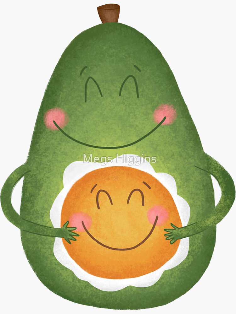 Avocado and Egg by megsneggs
