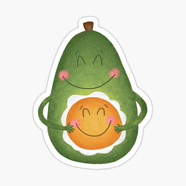 Avocado and Egg Sticker