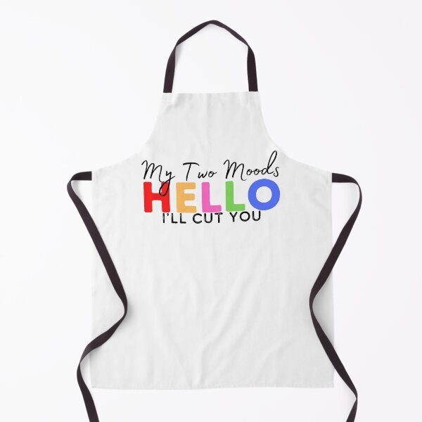 Item preview, My Two Moods Funny 1 hello 2 i'll cut you T Shirt Crazy Dog T-Shirts Womens Novelty Humor Sarcastic Cool Graphic Hilarious puppy lover gift designed and sold by PIXEcompany.