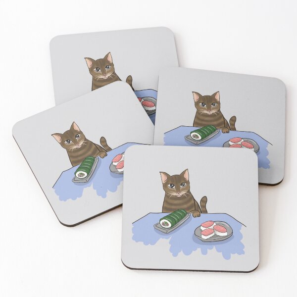 Item preview, Kitty loves sushi designed and sold by tiaras-art.
