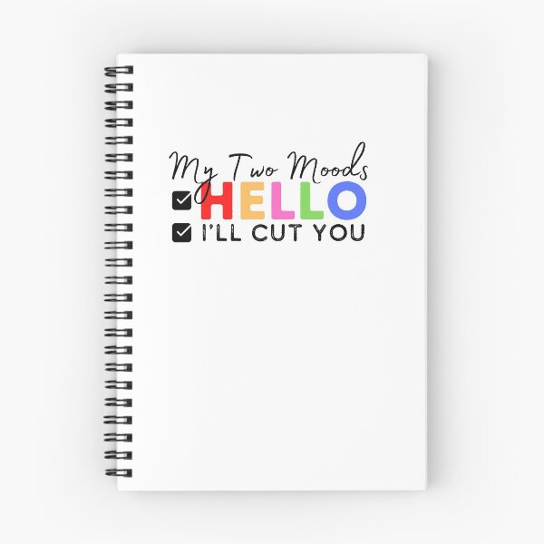 Item preview, My Two Moods Funny 1 hello 2 i'll cut you T Shirt Crazy Dog T-Shirts Womens  Novelty Humor Sarcastic Cool Graphic Hilarious puppy lover gift designed and sold by PIXEcompany.