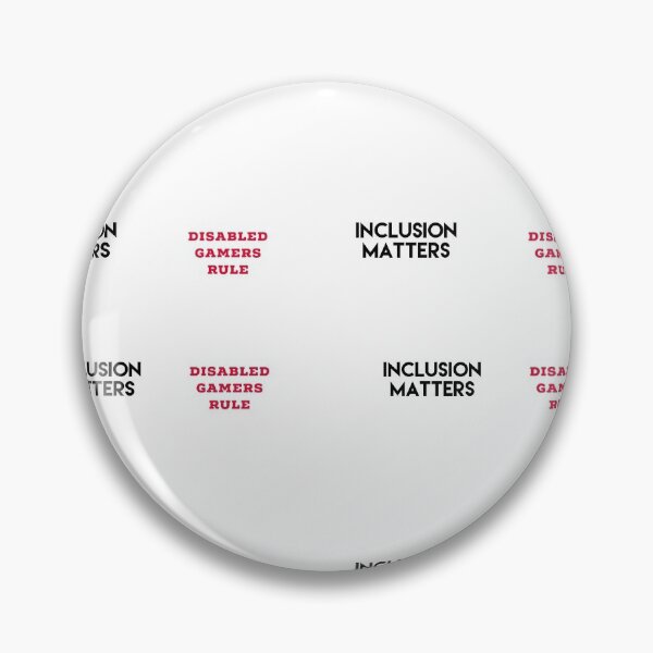 Item preview, Disabled Gamers Rule Inclusion Matters combo designed and sold by headtrackerart.