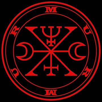 Murmur demon red Sigil occult Magick Seal Murmur demon red Sigil occult Magick Seal
