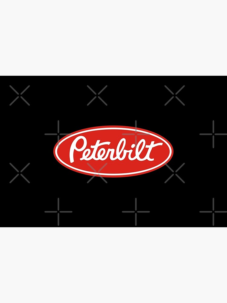 Discover Peterbilt Truck Racing Logo Bath Mat