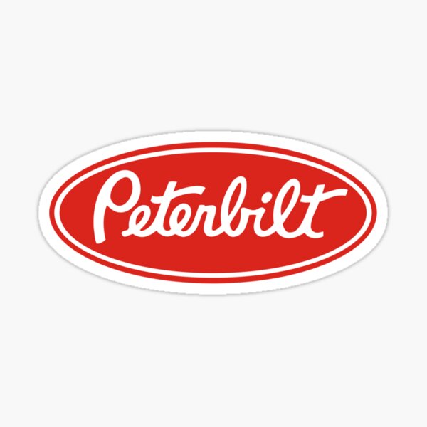Peterbilt Truck Racing Logo Sticker