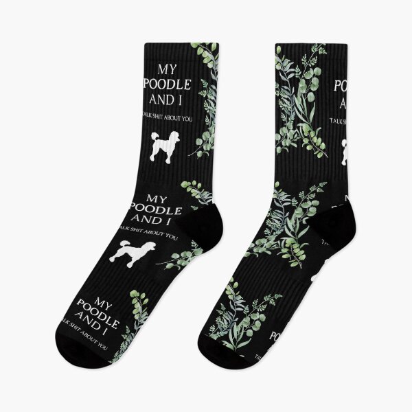 Item preview, Funny Poodle Dog Quote - My Poodle and I talk shit about you designed and sold by Maful.