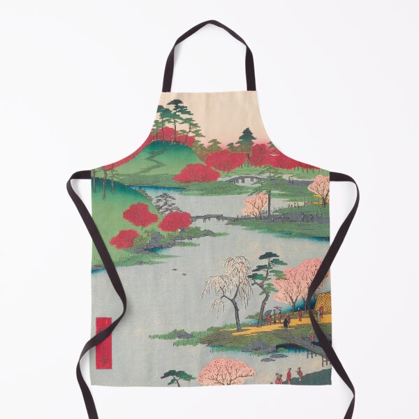 Item preview, Spring Shrine Garden Vintage Ukiyo-e Japanese Art designed and sold by VintageArchive.
