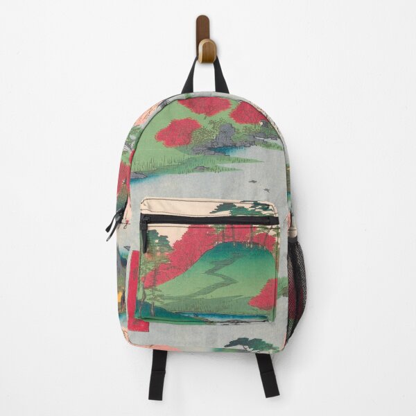 Item preview, Spring Shrine Garden Vintage Ukiyo-e Japanese Art designed and sold by VintageArchive.