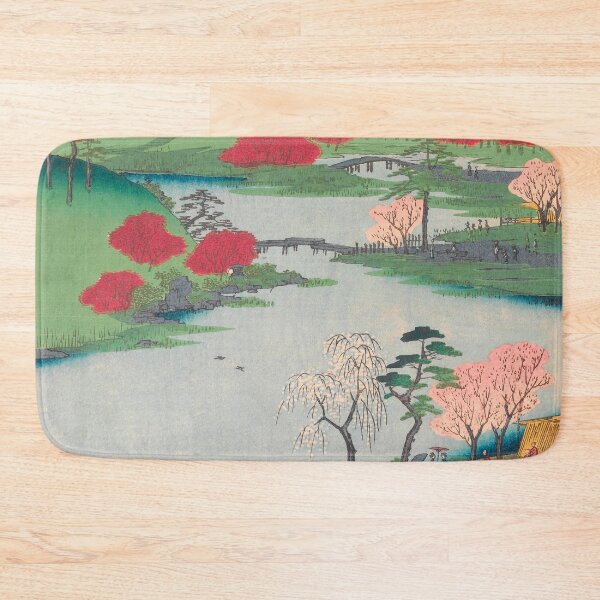 Item preview, Spring Shrine Garden Vintage Ukiyo-e Japanese Art designed and sold by VintageArchive.