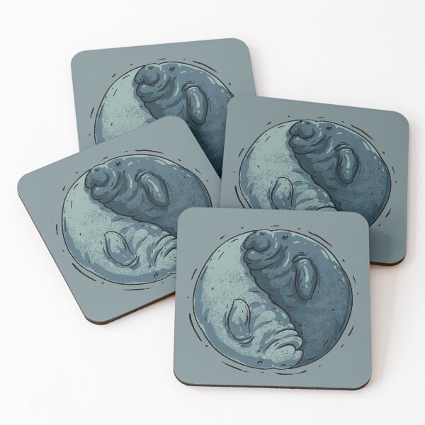 Item preview, Manatee Yin and Yang | Dugong | Manatee County designed and sold by Any Color Designs.