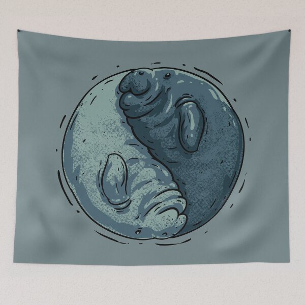 Item preview, Manatee Yin and Yang | Dugong | Manatee County designed and sold by Any Color Designs.