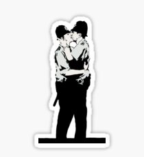 Kissing Coppers Sticker
