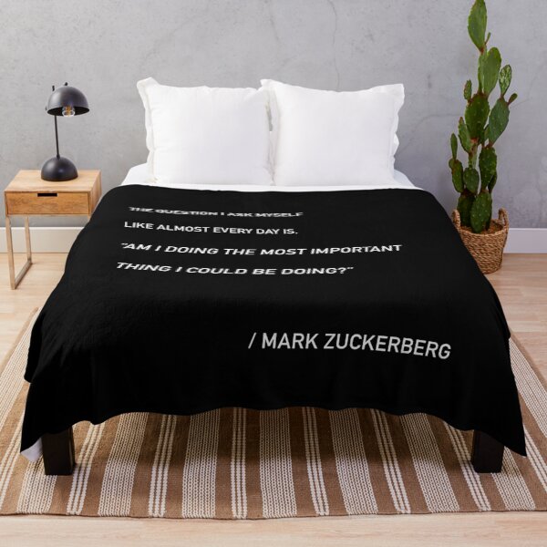 Item preview, Zuckerberg Most Important Thing Quote designed and sold by JamiePullThatUp.