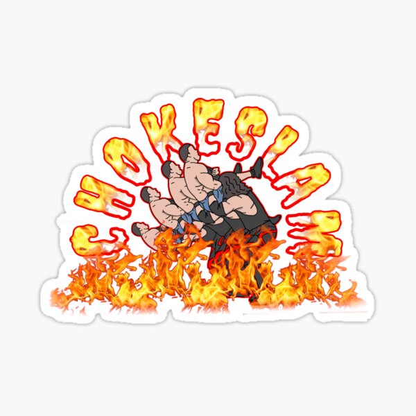 "CHOKESLAM" Sticker for Sale by Concerned Citizen Redbubble