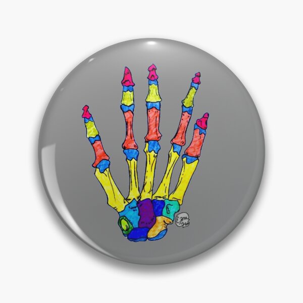 Item preview, Bones of the Hand (Neon Colours) designed and sold by Arte Del Cuerpo Humano.