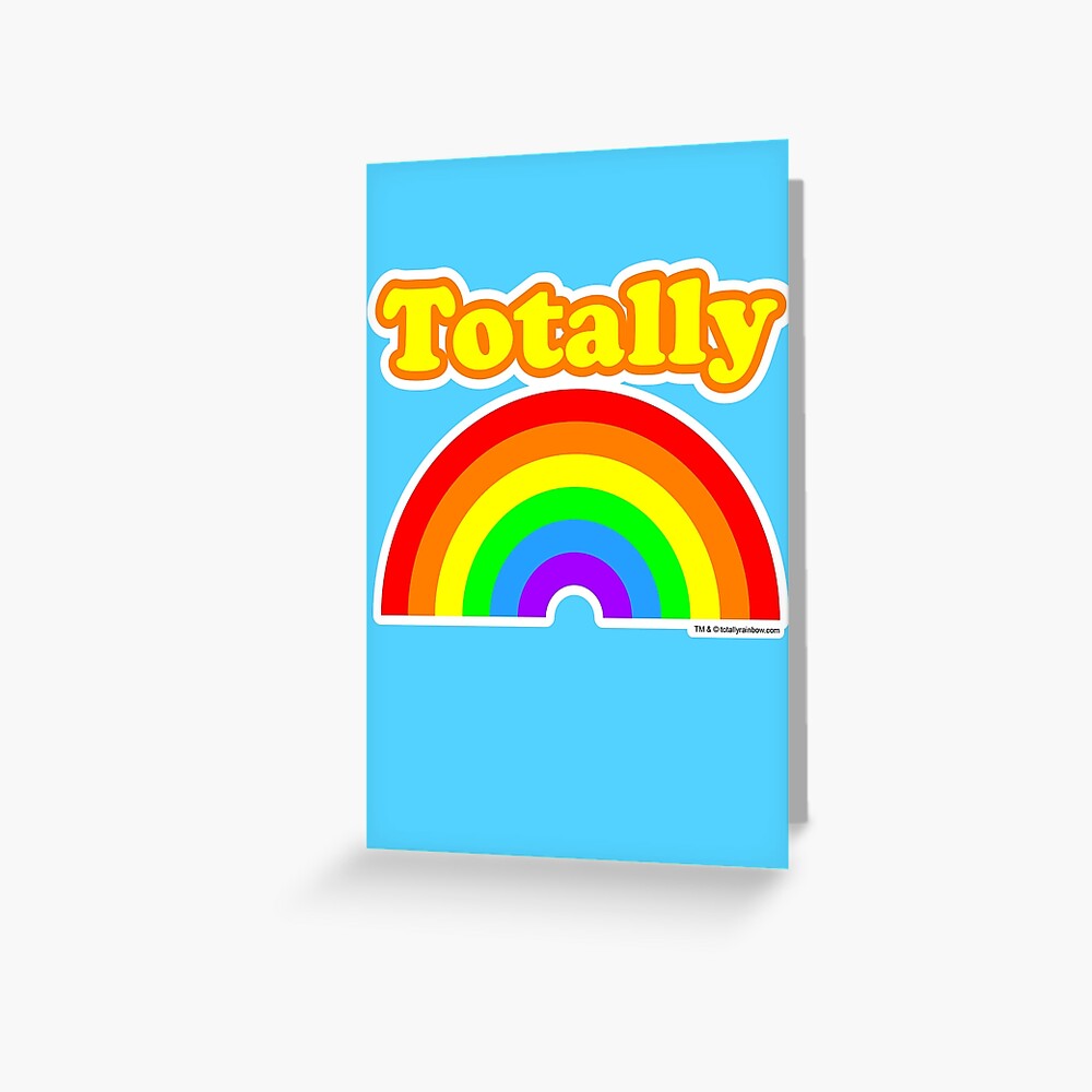 Totally Rainbow Logo Greeting Card
