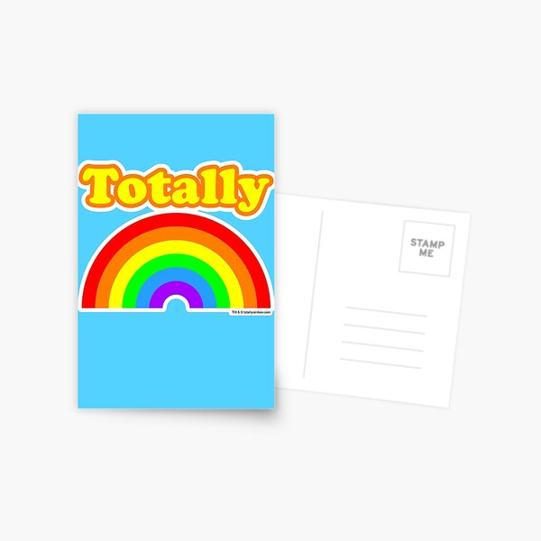 Totally Rainbow Logo Postcard