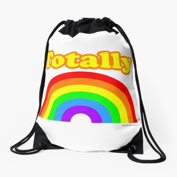 Totally Rainbow Logo Drawstring Bag