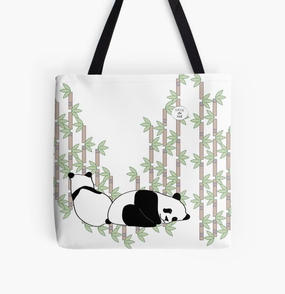 Panda & bamboo All Over Print Tote Bag