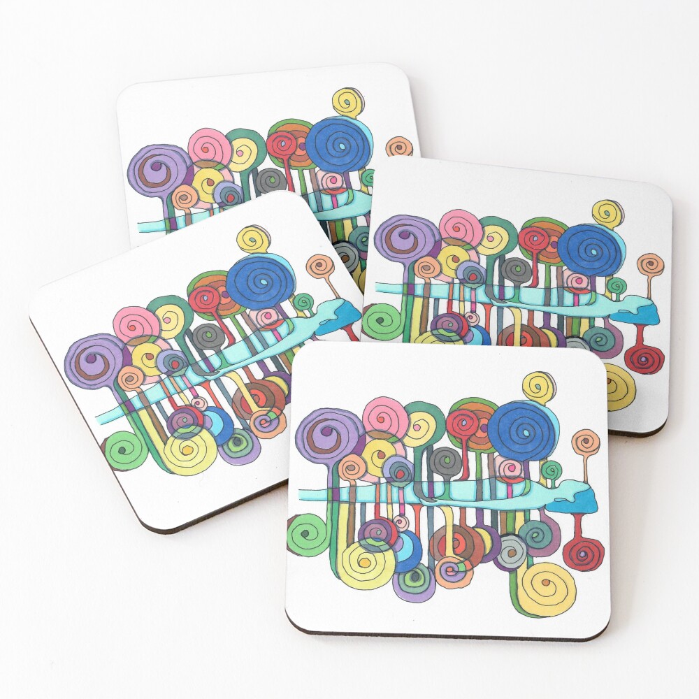 Item preview, Coasters (Set of 4) designed and sold by HelloSoul.