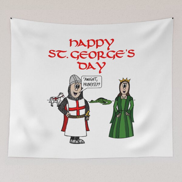 Item preview, St George's Day England Dragon Princess English Funny designed and sold by doodlerob.