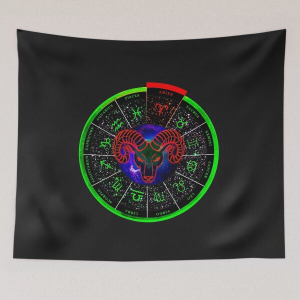 Item preview, Aries on zodiac wheel designed and sold by ThairoRM.
