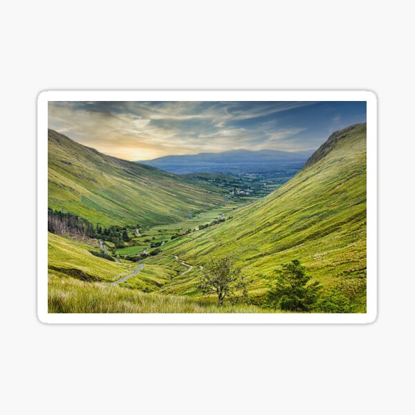 Glengesh Pass - County Donegal, Ireland Sticker