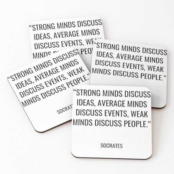 Item preview, Socrates - Strong minds discuss ideas, average minds discuss events, weak minds discuss people. designed and sold by SocraticQuotes.