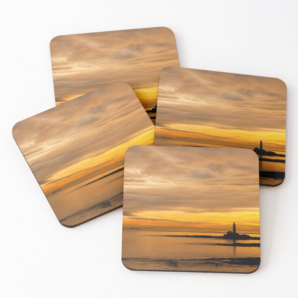 Item preview, Silhouetted St Mary's Island at dawn designed and sold by Violaman.