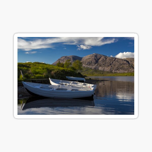 Item preview, Arkle and Fishing Boats on Loch Stack designed and sold by derekbeattie.