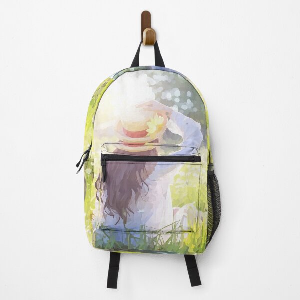 Item preview, a woman is sitting on the grass and enjoying the view - Hello Spring designed and sold by Peishan02.