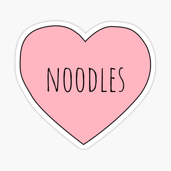 Vista previa del artículo con la obra «Fideos de corazón», diseñado y vendido por brytieboo.