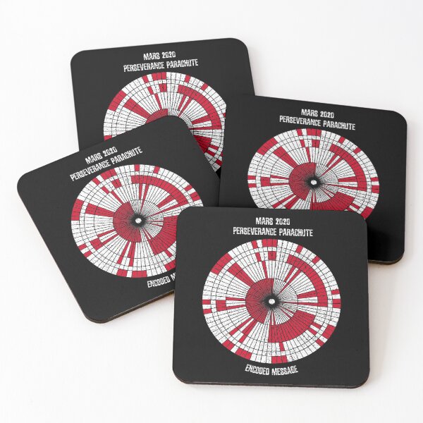 Item preview, Mars 2020 Perseverance parachute encoded message designed and sold by SolidEarthArt.